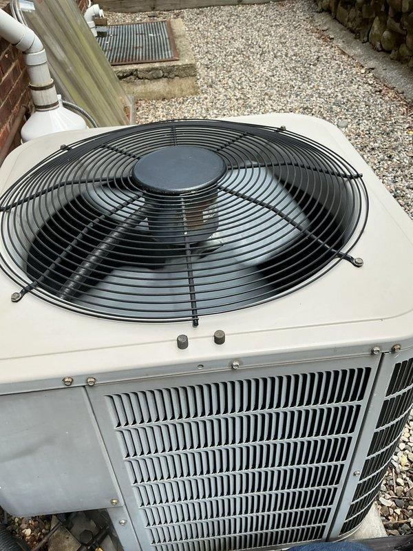 Completed comprehensive AC tune-up on residential split system unit as part of prepaid maintenance agreement. Performed full system inspection of indoor air handler (Model 050AE026536C) and outdoor condensing unit, verified proper operation of all components, checked refrigerant levels, cleaned condenser coils, and confirmed optimal airflow through both units. System is operating within manufacturer specifications and ready for continued service.