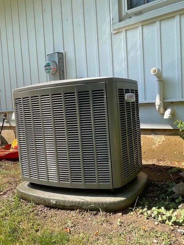 # HVAC Maintenance Service Completed

Performed comprehensive air conditioning tune-up on residential Lennox condenser unit. System inspection confirmed unit is in proper working condition with all components operating within normal parameters. Completed routine preventative maintenance procedures to ensure optimal cooling performance and system reliability for the upcoming season.