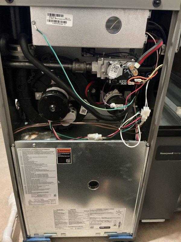 Completed comprehensive multi-system tune-up on gas furnace and air conditioning unit. Performed thorough inspection of furnace internal components including gas valve assembly, inducer motor, pressure switches, and electrical connections. Verified proper operation of all safety controls and measured system voltages to confirm equipment operating within manufacturer specifications. Both systems found to be in good working condition with no immediate repairs required.