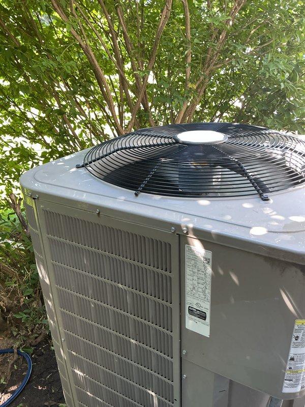 Completed scheduled air conditioning tune-up on 2019 Bryant HVAC system. Performed comprehensive maintenance inspection of both indoor furnace unit and outdoor condenser unit, verifying proper operation of all components, checking refrigerant levels, cleaning coils, and ensuring optimal system performance for continued reliable cooling operation.