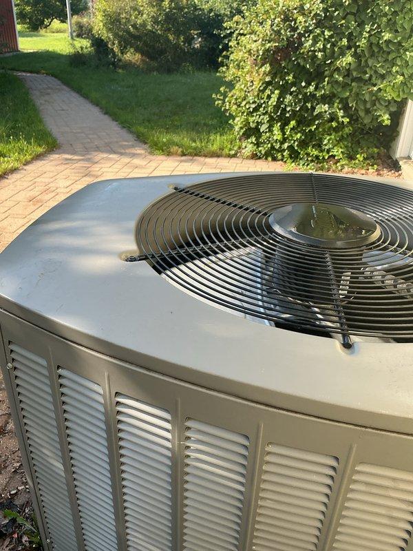 Completed scheduled air conditioning tune-up and preventative maintenance on residential condenser unit. Performed comprehensive system diagnostics using digital multimeter to verify proper electrical readings, capacitor function, and voltage levels across all components. Unit operating within manufacturer specifications with no deficiencies noted at time of service.