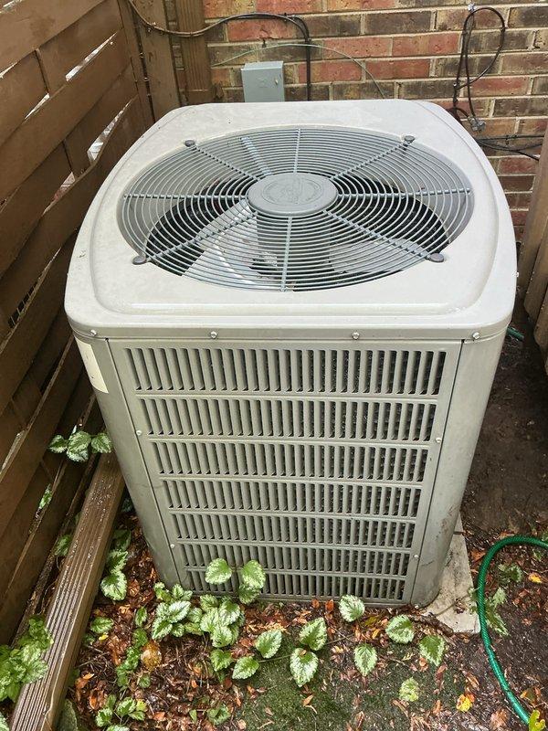 Completed scheduled AC tune-up and preventive maintenance on residential outdoor condensing unit. System was thoroughly inspected, cleaned, and tested with all components found operating within normal parameters. Unit returned to full cooling operation and customer notified of completion.