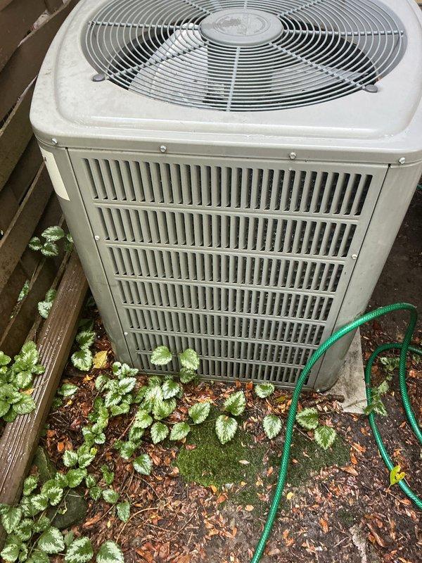 Completed scheduled AC tune-up and preventive maintenance on residential outdoor condensing unit. System was thoroughly inspected, cleaned, and tested with all components found operating within normal parameters. Unit returned to full cooling operation and customer notified of completion.