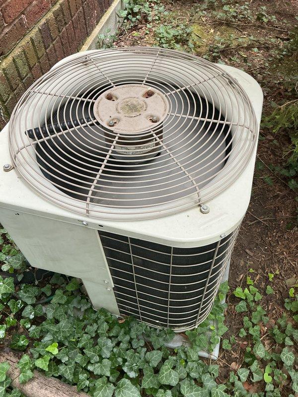 Completed scheduled AC/AH tune-up and preventive maintenance on residential cooling system. Performed comprehensive inspection of outdoor condenser units, verified proper fan operation, checked refrigerant levels, cleaned components, and confirmed system is operating efficiently in cooling mode with no issues found.