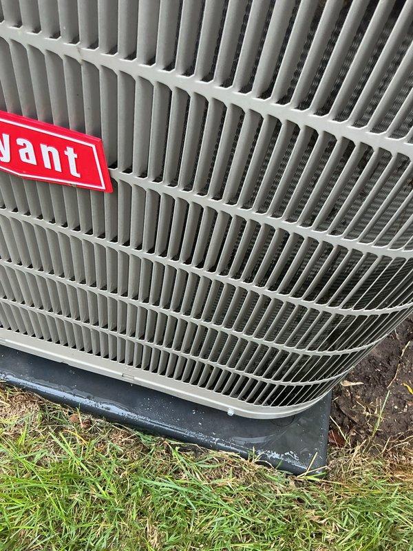 Completed scheduled AC tune-up on Bryant condenser unit. Performed comprehensive system inspection, verified proper operation of all components, and confirmed unit is functioning within normal parameters. System is cooling effectively with no issues identified during maintenance visit.