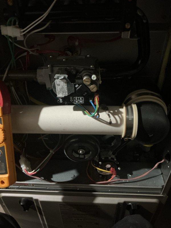 Completed annual maintenance on three-piece HVAC system including 5-year-old furnace, 34-year-old air conditioning unit, and 6-year-old generator. Performed comprehensive tune-up procedures on all equipment with no issues or symptoms reported by customer. Inspected internal components, electrical connections, condensate drain system, and blower assembly; verified proper operation of all safety controls and wiring connections. All systems operating within normal parameters upon completion of maintenance service.