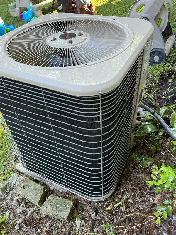 Completed annual air conditioning tune-up on residential outdoor condenser unit. Performed comprehensive system inspection, cleaned condenser coils and exterior surfaces, verified proper operation of all components, and documented equipment condition with photographs. Customer's maintenance renewal has been processed and follow-up service appointment has been scheduled.