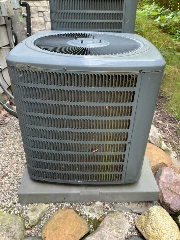 Completed comprehensive preventive maintenance tune-ups on two residential air conditioning condenser units. Performed standard multi-system inspection protocol including visual assessment of both outdoor units, verification of proper mounting and clearances, inspection of refrigerant line sets and electrical conduit connections, and evaluation of overall equipment condition. Both condensers showed normal operational wear consistent with outdoor exposure, with no immediate service concerns identified. Membership account was reinstated to ensure continued service coverage.
