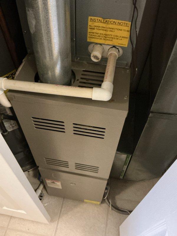 Completed gas furnace tune-up and comprehensive safety inspection for new customer. Performed standard maintenance procedures including inspection of blower motor assembly, control board connections, and all electrical wiring. Verified proper operation of all furnace components, checked combustion safety systems, and confirmed condensate drainage system functionality.