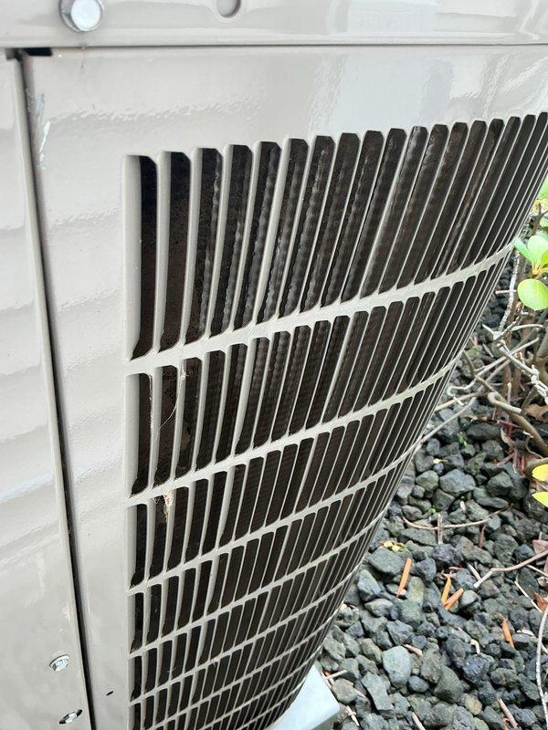 Completed comprehensive AC tune-up on residential outdoor condensing unit. Performed standard maintenance inspection, verified heat exchanger fins were clean and properly spaced, confirmed unit structural integrity and proper mounting. System operating within normal parameters with no issues identified during service visit.