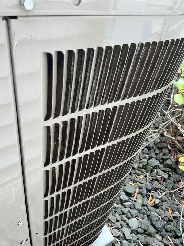 Completed comprehensive AC tune-up on residential outdoor condensing unit. Performed standard maintenance inspection, verified heat exchanger fins were clean and properly spaced, confirmed unit structural integrity and proper mounting. System operating within normal parameters with no issues identified during service visit.