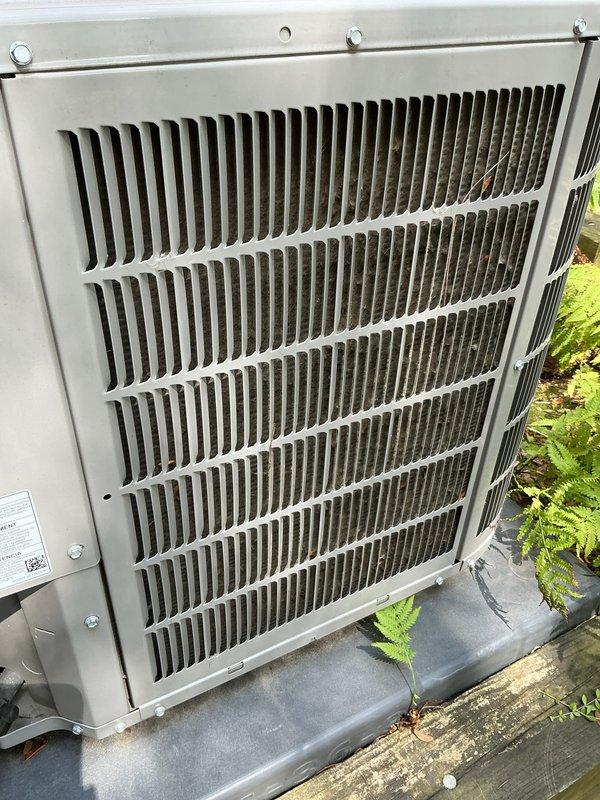 Completed yearly preventative maintenance on 4-year-old gas furnace and air conditioning system. Performed comprehensive tune-up including inspection of blower motor assembly, electrical connections, and control board within furnace cabinet; verified all wiring terminals secure and operational. Inspected outdoor condenser unit, cleaned debris from louver grille, confirmed proper mounting and airflow clearance around equipment.