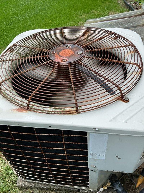 Completed scheduled recurring maintenance service on outdoor air conditioning condenser unit. Performed standard preventative maintenance inspection and system evaluation. Unit operational and cooling properly upon service completion. Membership renewal processed during visit as requested.
