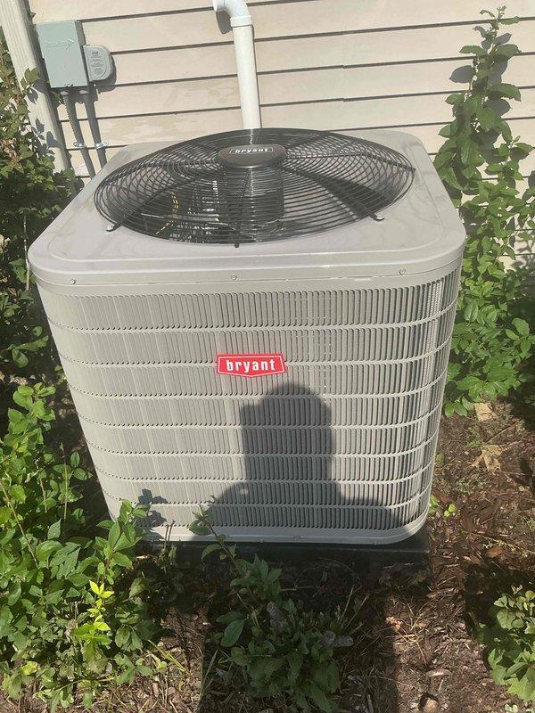 Completed complimentary tune-up and preventive maintenance on recently installed Bryant air conditioning system and gas furnace. Performed comprehensive inspection of furnace interior components including blower motor, electrical connections, control board, and wiring harness; verified proper operation of all safety controls and heating elements. Inspected outdoor condensing unit, confirmed proper clearances around equipment, and verified refrigerant line set and electrical disconnect are properly installed and functioning.