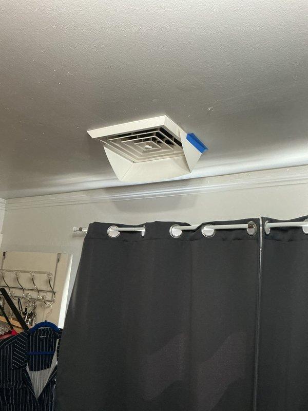 Responded to warranty callback for mini split system that had previously failed. Upon arrival, performed diagnostic temperature readings at indoor unit showing supply air temperature of 1.1°F and return air temperature discrepancy. Verified thermostat operation and settings, confirming display showing 72°F setpoint with actual reading of 103.9°F. Inspected ceiling-mounted air handler and distribution vent for proper airflow and operation. System evaluated and necessary corrective measures taken to restore proper cooling function under 30-day warranty coverage.