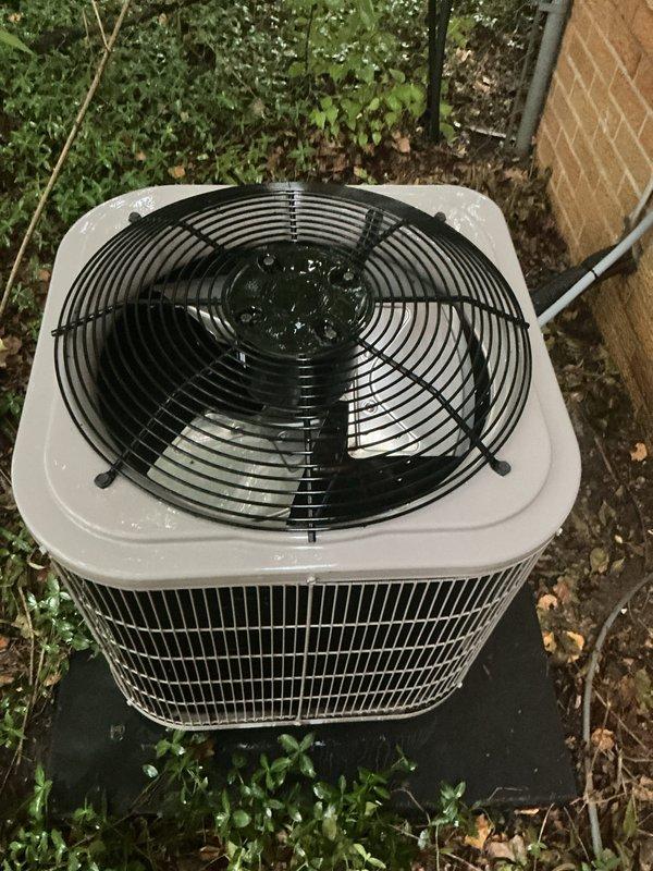 Completed comprehensive annual air conditioning tune-up on 4-year-old outdoor condensing unit. Performed full system inspection, cleaned condenser coils, verified refrigerant charge levels, tested electrical connections, and confirmed proper fan motor operation. Unit is operating efficiently within manufacturer specifications with no deficiencies noted.