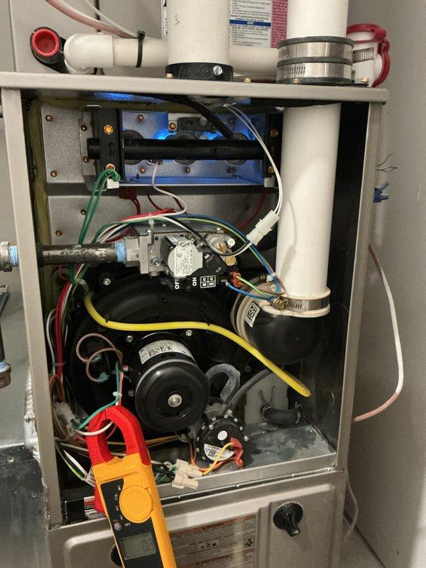 Completed comprehensive tune-up on both air conditioning system and gas furnace unit. Inspected all internal components including blower motor assembly, gas valve, ignition control board, electrical connections, and condensate drainage system. Verified proper operation of all mechanical and electrical components, confirmed secure wiring connections throughout both units, and tested system performance to ensure optimal efficiency.