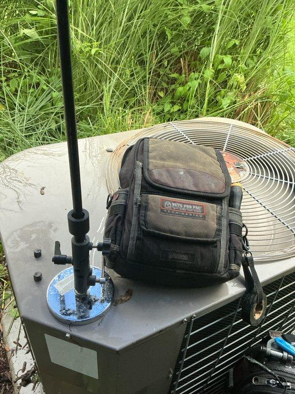 Completed scheduled air conditioning tune-up and preventative maintenance on residential HVAC system. Performed comprehensive inspection of outdoor condensing unit and indoor components, verified proper system operation, and documented equipment condition with photos per prepaid maintenance agreement protocol.