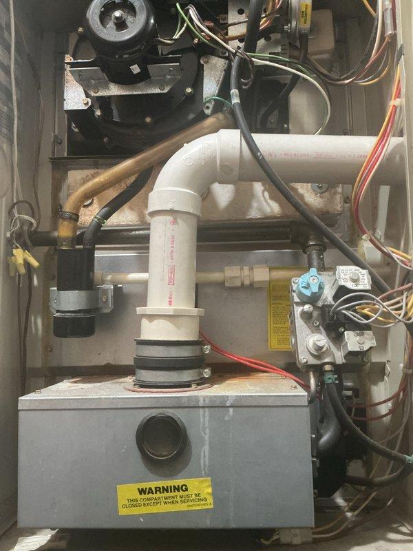 Completed comprehensive gas furnace tune-up on residential HVAC system, including inspection of blower motor assembly, electrical connections, gas valve operation, and condensate drainage system. Verified all safety controls, cleaned components, checked wiring integrity, and tested system operation to ensure proper function. Provided and installed new air filters on-site as requested.