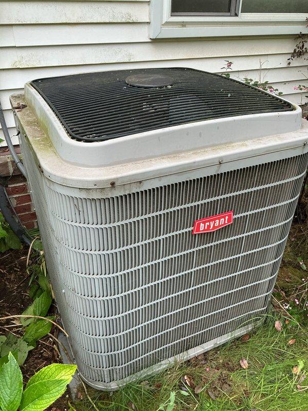 Completed comprehensive tune-up on Bryant outdoor condensing unit. Performed standard maintenance protocol including inspection of all major components, cleaning of condenser coils, verification of refrigerant pressures, and electrical system check. Customer reported inadequate cooling performance; conducted diagnostic assessment of system operation and identified potential issues affecting cooling efficiency. Unit showed signs of outdoor debris accumulation and weathering consistent with regular seasonal exposure. All maintenance procedures completed per manufacturer specifications and system returned to operational status.