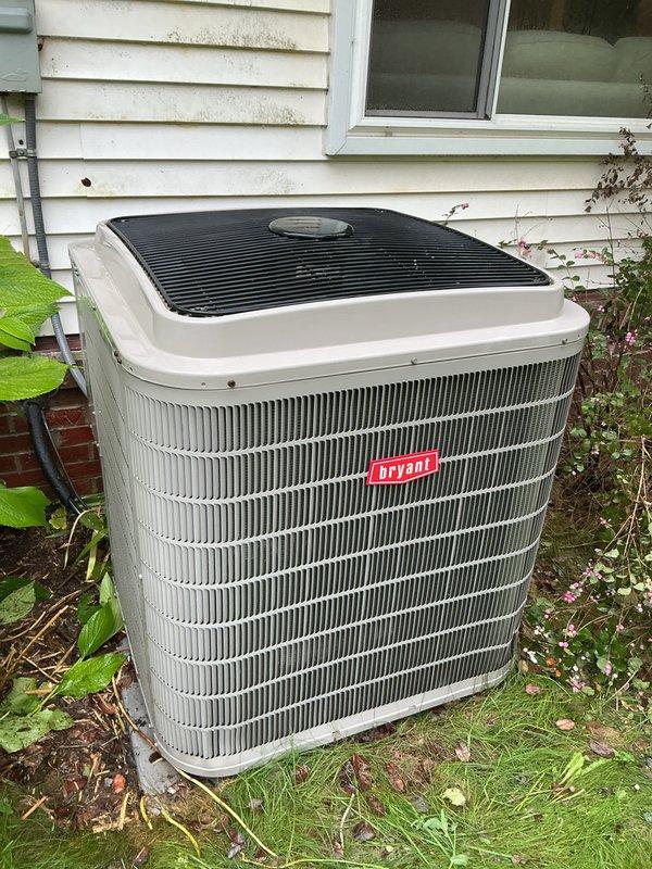 Completed comprehensive tune-up on Bryant outdoor condensing unit. Performed standard maintenance protocol including inspection of all major components, cleaning of condenser coils, verification of refrigerant pressures, and electrical system check. Customer reported inadequate cooling performance; conducted diagnostic assessment of system operation and identified potential issues affecting cooling efficiency. Unit showed signs of outdoor debris accumulation and weathering consistent with regular seasonal exposure. All maintenance procedures completed per manufacturer specifications and system returned to operational status.