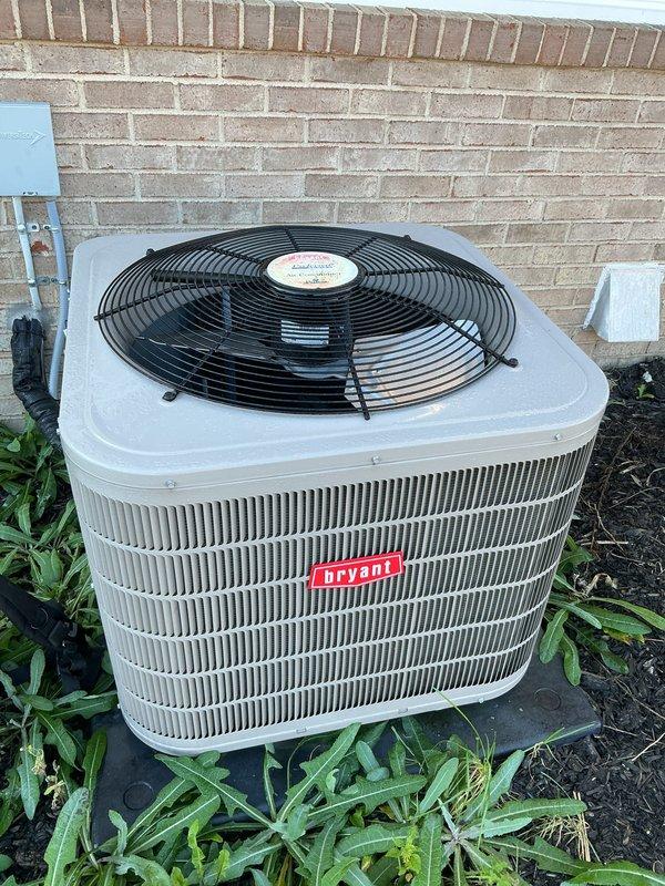 Completed routine maintenance on Bryant air conditioning system and Honeywell generator. Inspected condenser unit, verified proper airflow through coils and grilles, and confirmed system operational status. Customer enrolled generator and water heater into maintenance program for ongoing service coverage.