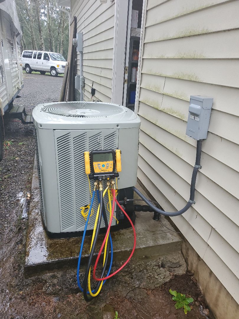 Performed a service and cleaning on a Trane heat pump and air handler. Comfort club annual maintenance agreement. 