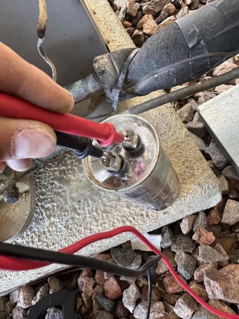 Upon arrival customer stated condenser fan motor is not starting on call for cooling.  Will put estimate on condenser fan motor replacement.