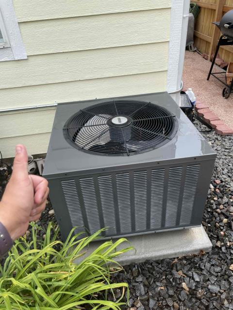 Went out today for a regular system maintenance on furnace and AC, not cooling in home. Changed clients filter with replacement, verified proper power to furnace. Removed access in wall filters for better ventilation. All units cleaned and washed. Job complete.