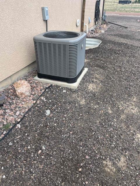 Upon arrival found that system has a low temperature differential and pressures are low. System may have a potential small refrigerant leak. System is operating/cooling properly at this time.
