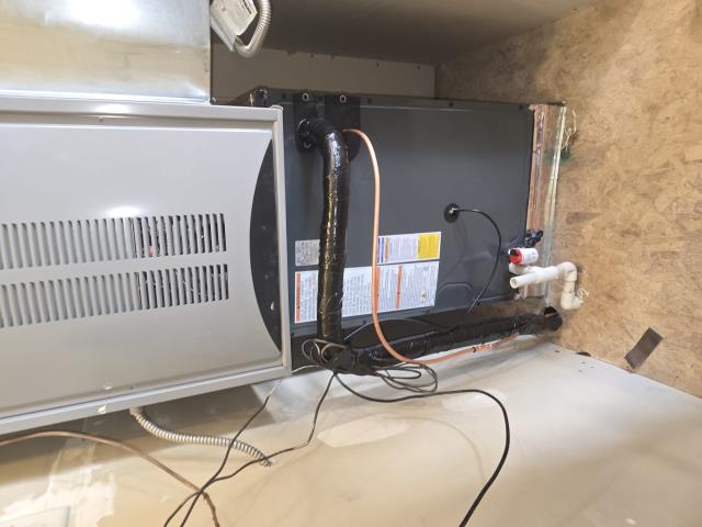 Came out today for ac swap with relocation of condenser. Relocated condenser, leveled pad, sealed hole with insulation and silicone, brazed lineset in purging with nitrogen as doing so, pressure checked and pressure held, pulled vacuum specs and performed vacuum hold test and that also passed, charged with additional 1lb 4 ounces, turned on to verify proper working order and system operated as should, left at cool 72 upon leaving. 