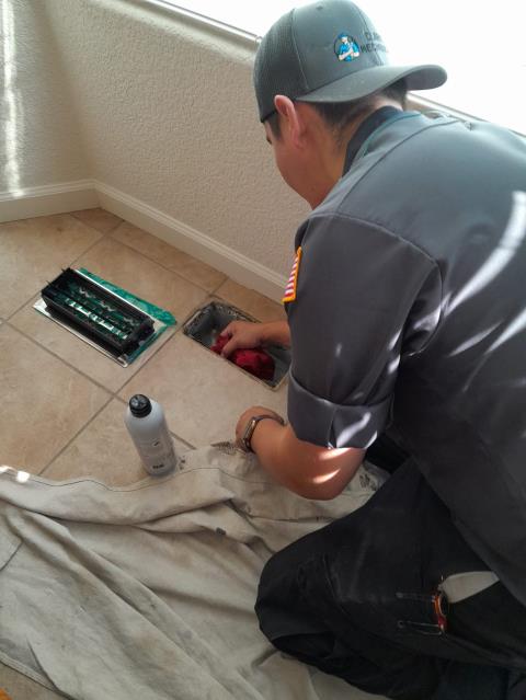 Came to clients home today to do their duct cleaning. Vacuumed all air ducts including return, applied anti microbial to boots, ran camera to determine integrity of ductwork, found some boots were slightly disconnected or damaged at the corners.  Ensured proper cleanup of equipment and any garbage we may have created during process. Job complete. 
