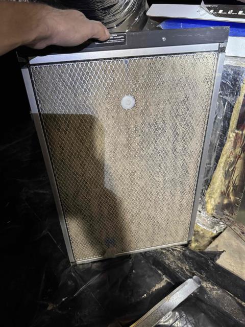 Came out today for AC no cooling. Checked evap coil for block of ice and checked filter. Found filter clogged with debris. Replaced 24v filter pad and checked supply vent.  No further problems found at this time. Job complete. 