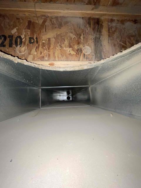 Came to clients home today for full service duct cleaning. Successfully completed cleaning of 18 supplies/2 returns. 6/18 of supply boots not connected to collar. Duct boot pressed against drywall and secured with tap screw. Updated clients on required repair to balance system efficiency. No further work performed today. Job complete. 