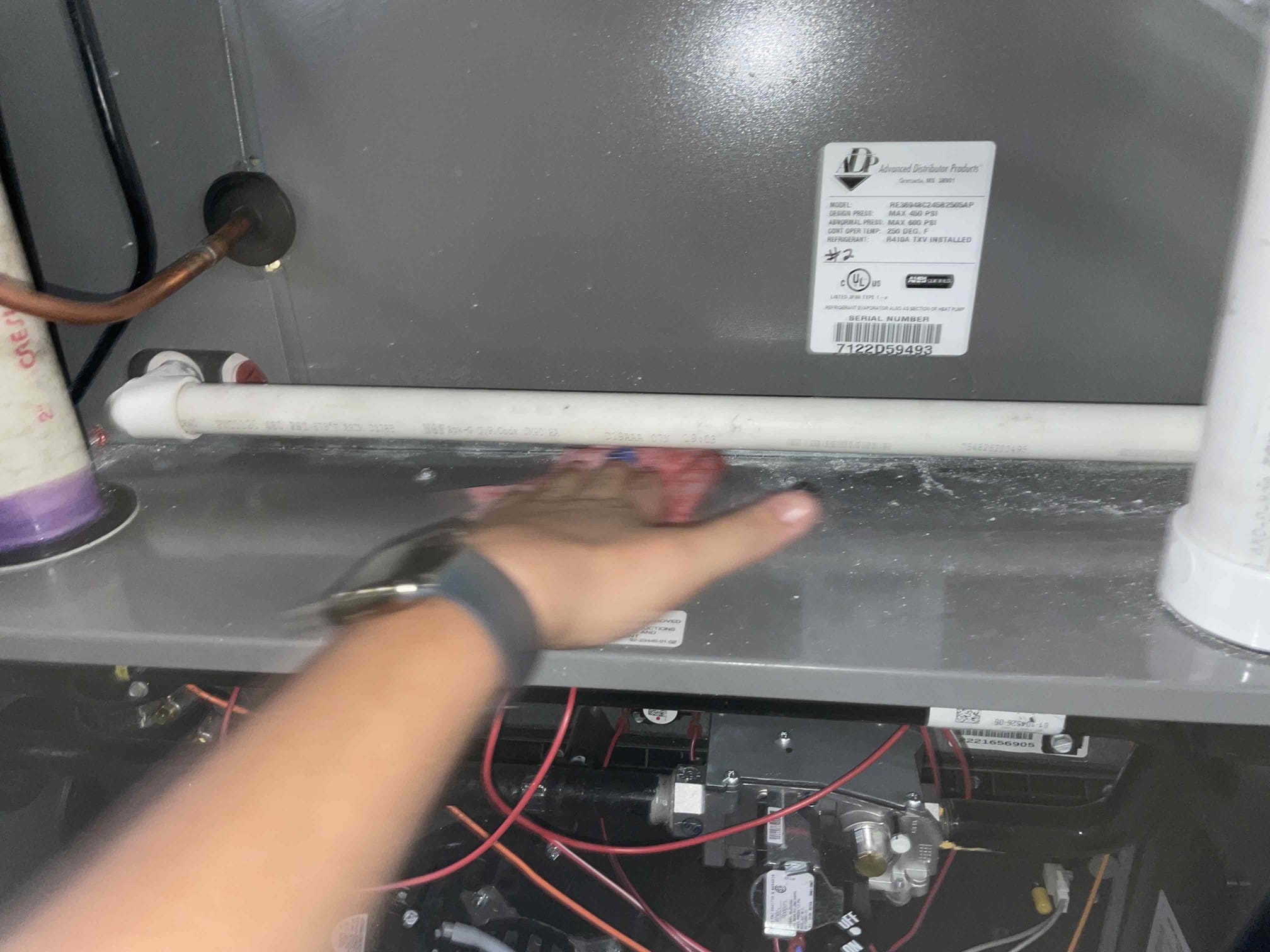 2022/24 Rheem furnace and condenser units. Recommendations include ongoing maintenance, and full system, duct, cleaning and sanitization. Duct cleaning allows, better static pressure, prolonged life of internals. Client will follow up on any future work requested. Both systems were cycled before departure.