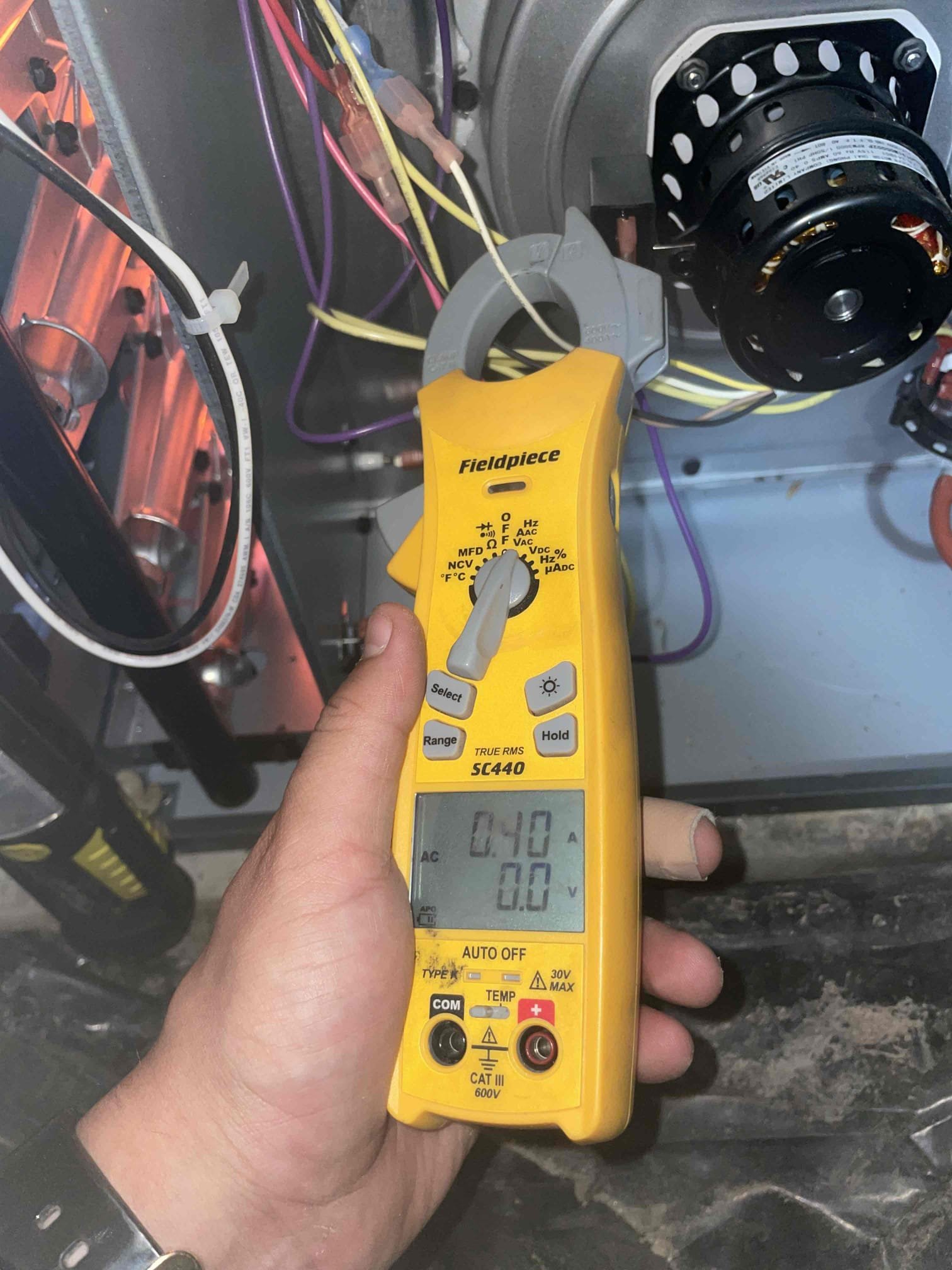 Five month old ream, furnace and AC installed by Clarks. Spoke with clients upon arrival about expectations and time. First official test of season. Regular hot smell coming from heat exchanger from first heat. System heating efficiently 40° above set temperature. Systems static filter working properly, recommend changing three months. Cleaned burners, gas valve, circuit board, blower compartment. Light buildup of dust throughout system regular for crawlspace. UV bulb operating properly. Repaired insulation lining supply. System operating well within manufacture tolerances. System static pressures tested normal .35WC/should test .50WC. Static pressures relative to single stage heating. Recommendations include ongoing maintenance. System was cycled before departure.
