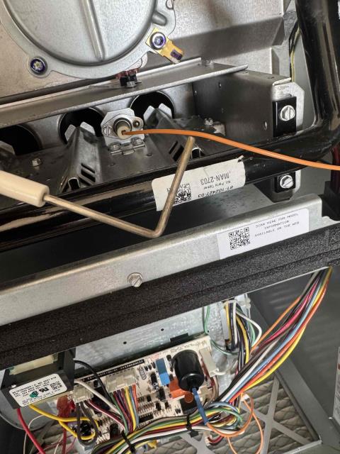 Checked all components to furnace and checked order of operations on furnace and no issues were found. Customer had stated that thermostat was not shutting off when temp was met. Went ahead and replaced thermostat after testing previously installed one. New thermostat did in fact, shut off system when temp was met. No further issues found on HVAC system during furnace maintenance at this time.