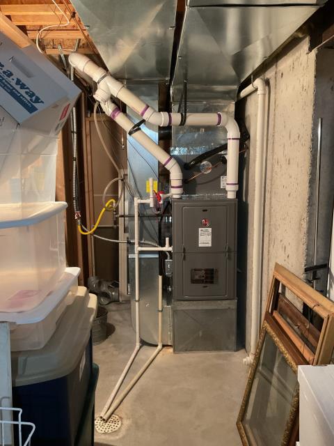 Onsite today for a Rheem Furnace maintenance visit- Completed maintenance checklist. No issues at this time of maintenance. Furnace is good to go for the season. Job Complete.