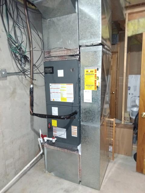 Performed membership visit for AC maintenance on a Goodman air handler and a Goodma Ac Condenser. Completed checklist and Changed out 20x20x1 air filter. System is operating and cooling properly at this time. Job Complete.