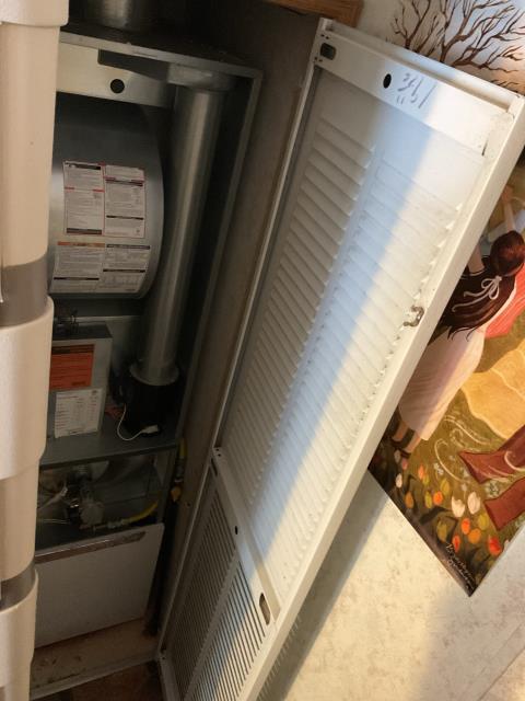 Furnace maintenance visit for 2024 Intertherm Modular Furnace. Completed maintenance checklist and No issues have been found at this time of service. Good to go for heating season. Job Complete