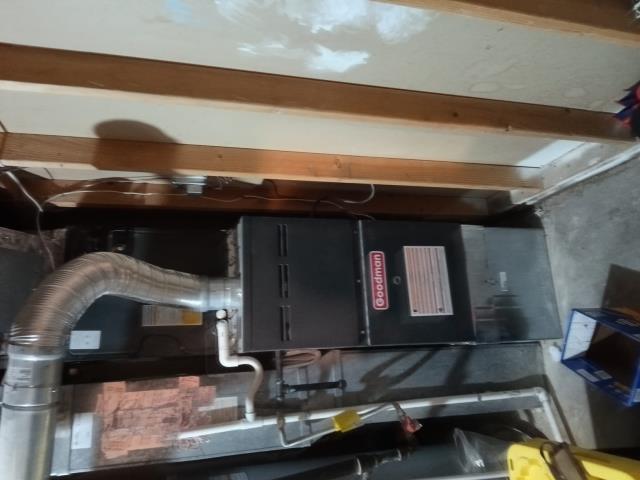 Onsite today to perform a membership maintenance visit/ tune-up on a Goodman furnace. Completed maintenance checklist. System is operating properly and heating at this time. There are signs of major debris and dust buildup within the ductwork, as well as around the furnace itself, which I have cleaned, but I would recommend a duct cleaning. Job Complete.