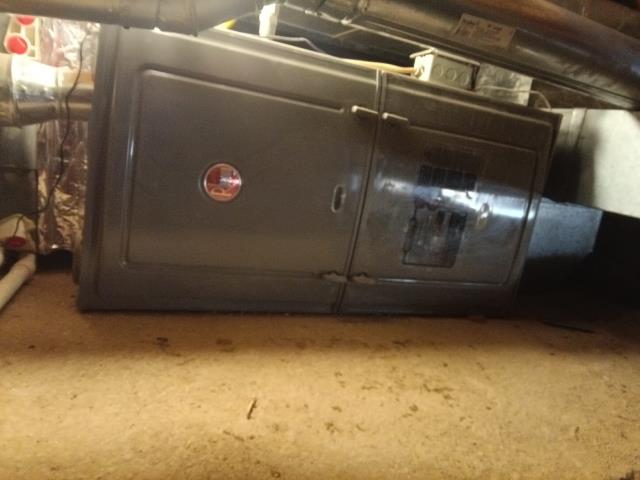 Performed membership maintenance / tune-up on a 80, 000 BTU Rheem furnace. Completed maintenance checklist. Furnace is short cycling due to clogged air filter. 16x25x1 electronic air filter is clogged and there are no filter replacements to change out. Blower motor and housing area will need to be pulled and clean due to debris and dust buildup, duct cleaning is also recommended. Job complete.