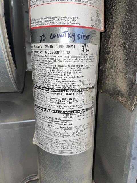Onsite today for a 2020 modular home furnace and Ac maintenance. Completed maintenance checklist and Notated heavy dust & dirt buildup caked with indoor smoke throughout unit. Recommendations include blower removal and cleaning, evaporator, cleaning, and duct, cleaning and sanitization of entirety of system. Client opted for deep clean of furnace to start. Rtf Scheduled and Job Complete. Onsite today for a 2020 modular home furnace and Ac maintenance. Completed maintenance checklist and Notated heavy dust & dirt buildup caked with indoor smoke throughout unit. Recommendations include blower removal and cleaning, evaporator, cleaning, and duct, cleaning and sanitization of entirety of system. Client opted for deep clean of furnace to start. Rtf Scheduled and Job Complete.