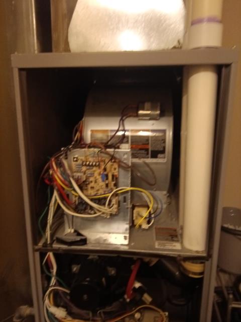 Performed membership maintenance / tune up on a Armstrong 80% downflow furnace. Completed maintenance checklist and noted-20x20x1 air filter is clogged, Blower motor is dirty & Furnace Igniter is pitted with a small fracture. Recommendations include replacing filter, igniter and blower pull and clean. Sent estimate by email. Job is complete. Performed membership maintenance / tune up on a Armstrong 80% downflow furnace. Completed maintenance checklist and noted-20x20x1 air filter is clogged, Blower motor is dirty & Furnace Igniter is pitted with a small fracture. Recommendations include replacing filter, igniter and blower pull and clean. Sent estimate by email. Job is complete.