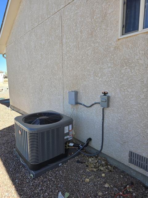 Onsite today for a Full System Replacement-Basic Efficiency - 80% Rheem Furnace and 13 SEER Rheem Ac. Removed and replaced old with new. Installed smoke and co detectors and verified proper working order. Job Complete.
 Onsite today for a Full System Replacement-Basic Efficiency - 80% Rheem Furnace and 13 SEER Rheem Ac. Removed and replaced old with new. Installed smoke and co detectors and verified proper working order. Job Complete.