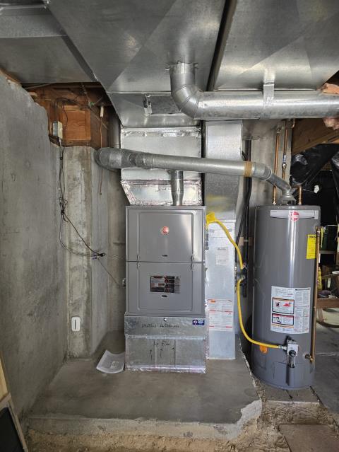 Pueblo West, CO - Onsite today for a Furnace replacement installation. Removed and replaced old with new and added new filter box. Verified proper working order; system is up and heating. Job Complete. Pueblo West, CO - Onsite today for a Furnace replacement installation. Removed and replaced old with new and added new filter box. Verified proper working order; system is up and heating. Job Complete.