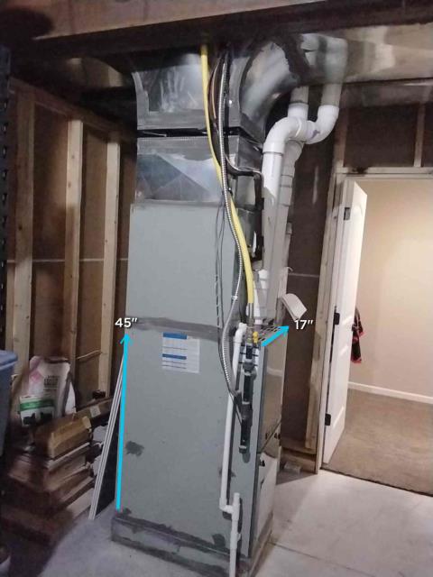 Onsite today for a furnace replacment estimate. Provided quote for Rheem high-efficiency furnace with Installation. Job Complete.