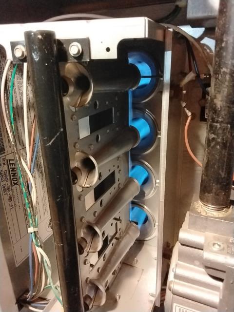 Onsite today for a 2000 Lennox Furnace and Ac Inspection for sale of home. Furnace was cleaned and checked for safety concerns. Ac will need to be checked in spring. Job Complete.
