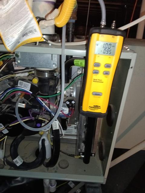 Onsite today for a no heat service call. Diagnosis is system is intermittently shutting off with error code 32-Pressure switch.
Scheduled RTF Service call for Monday. Job Complete.