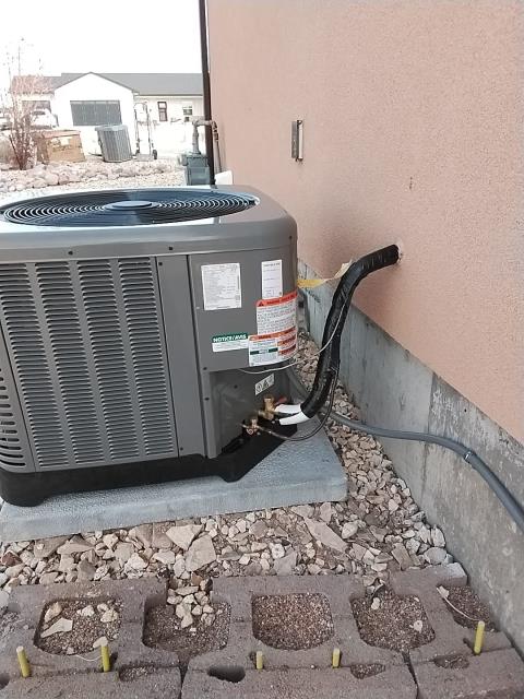 Onsite today for a Hvac system Replacement (Best Efficiency - 95%. Technicians removed and replaced old with new and then Turned system on to verify proper working order on heat and cool. Job is complete. 